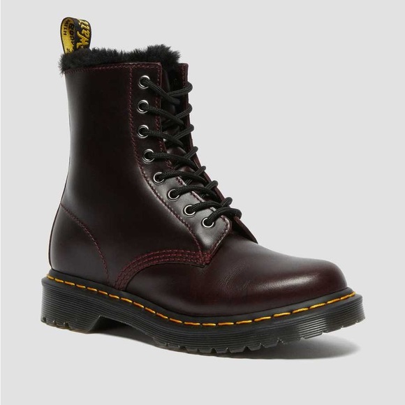 Dr. Martens Shoes - 1460 SERENA FAUX FUR LINED LACE UP BOOTS